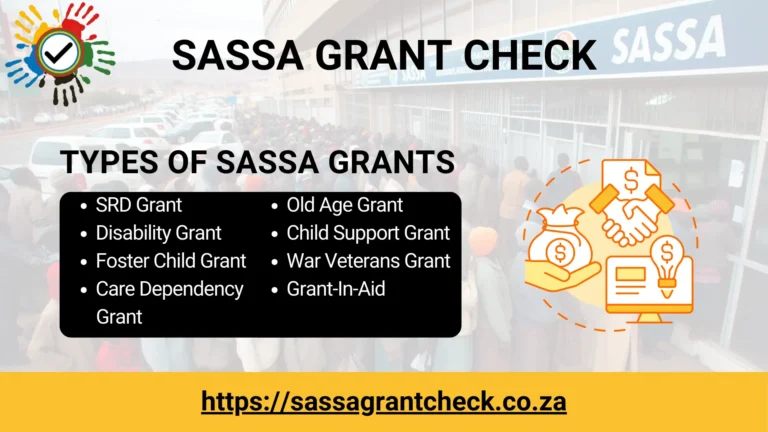 Types of Sassa Grants