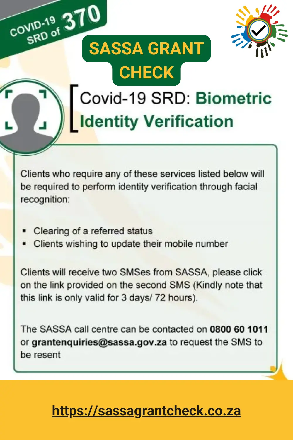 SASSA Biometric Verification for Number Change