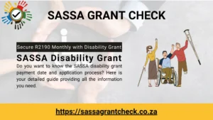 SASSA Disability Grant