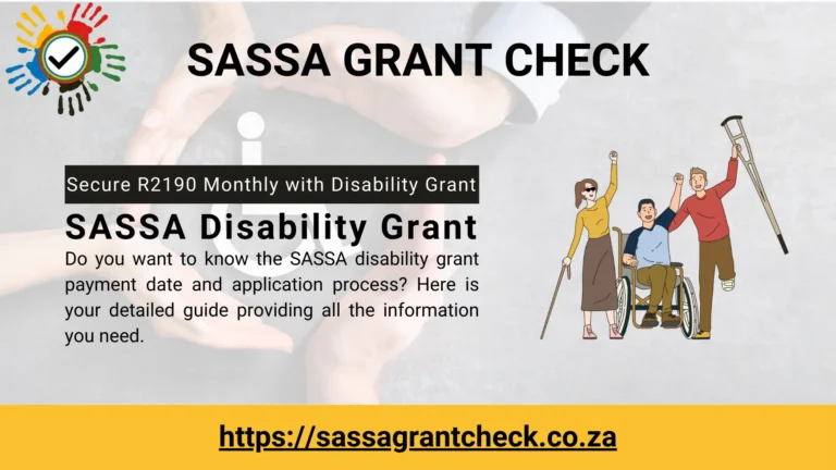 SASSA Disability Grant