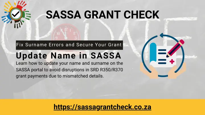 SASSA Name and Surname Update