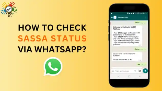 R370 grant status check using WhatsApp