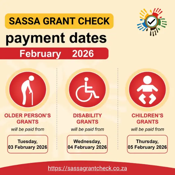 SASSA Payment Dates February 2026
