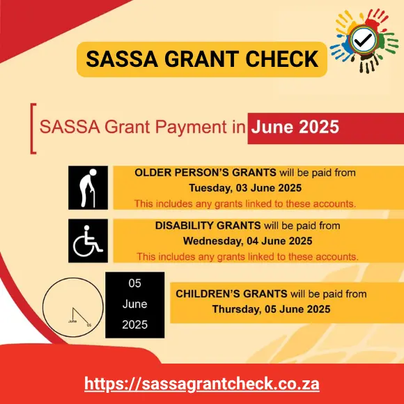 SASSA Payment Dates for 2025 - 2026 2 SASSA Payment Dates for June 2025