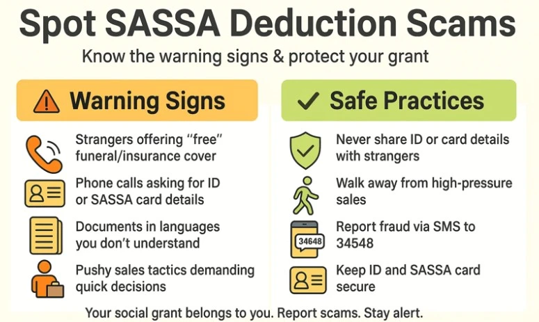 SASSA Warns Against Unlawful Deductions from Social Grants 2 spot sassa deduction scams